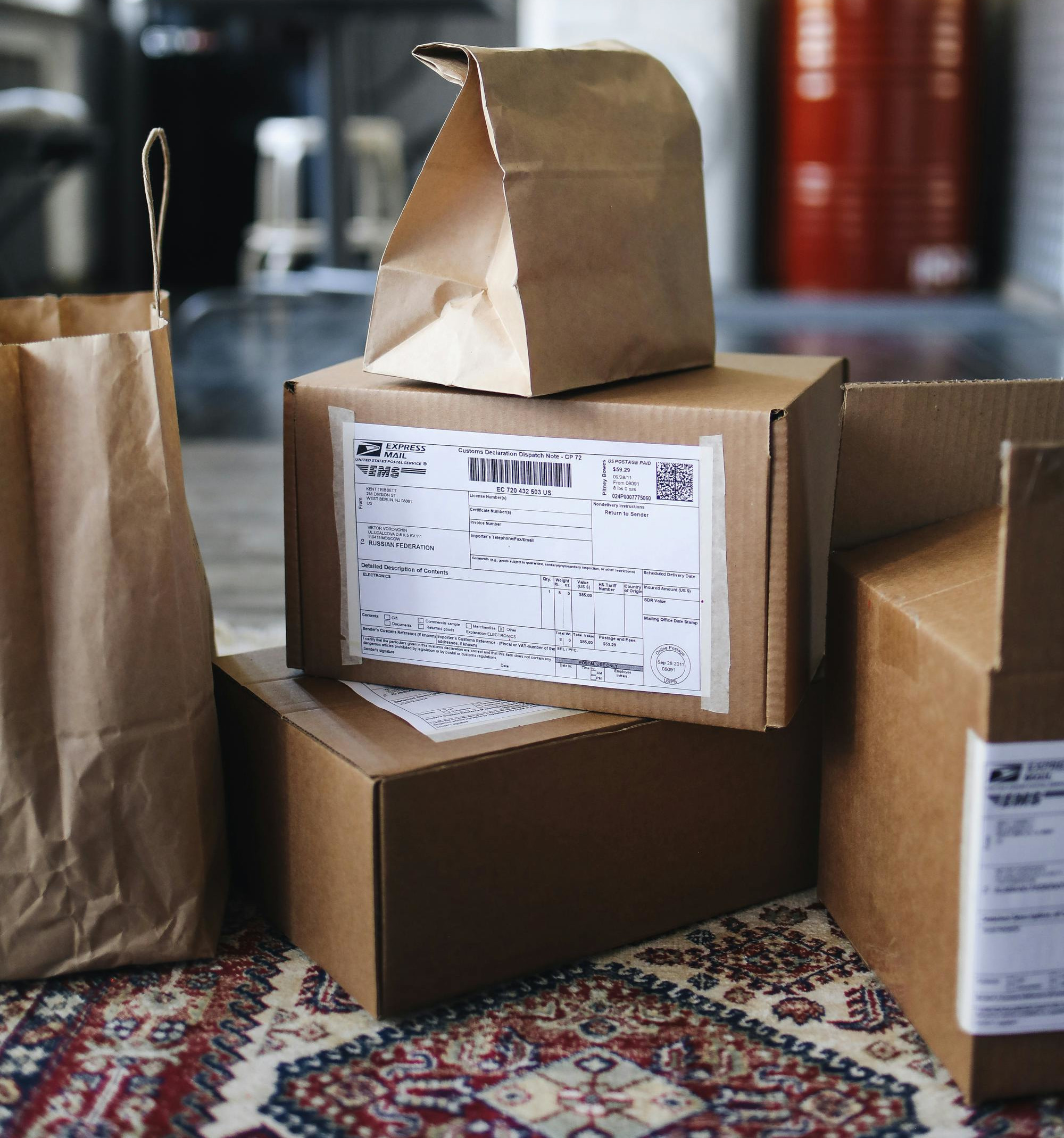 Decorative side illustration